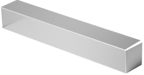 Embout couvertine aluminium 1 mm Gris métal 9006 pour muret ou toit terrasse