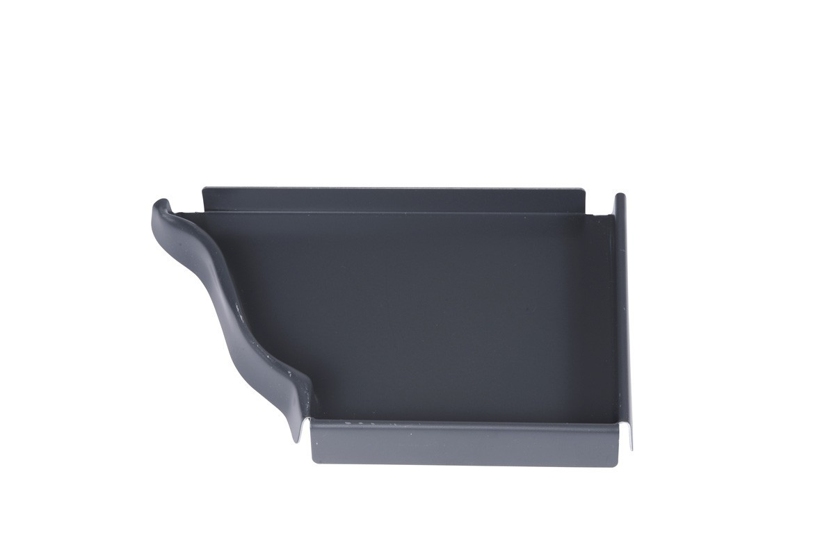 Talon corniche droit aluminium ardoise pour gouttières aluminium