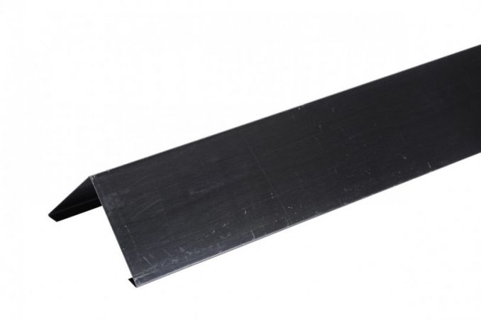 Faitage zinc prépatiné noir DEV 250 - Longueur 2 mètres - Angle 128° Faitage zinc prépatiné noir DEV 250 - Longueur 2 mètres - Angle 128°