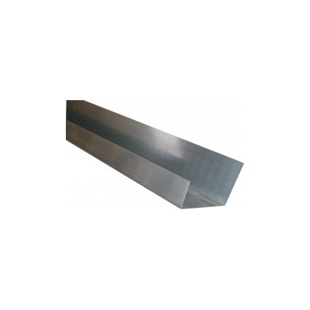 Couloir zinc DEV 190 - Longueur 2 mètres - A: 90 mm - B: 70 mm : C: 30 mm - Angle 135° entre B et C Couloir zinc DEV 190 - Longueur 2 mètres - A: 90 mm - B: 70 mm : C: 30 mm - Angle 135° entre B et C