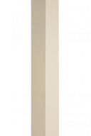 Cornière aluminium sable RAL 1015 - Longueur 2 mètres - 160 mm x 160 mm