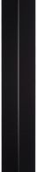 Cornière aluminium noir RAL 9005 - Longueur 2 mètres - 40 mm x 40 mm