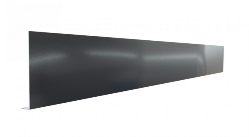 Pliage L aluminium Noir RAL 9005 ( 0,7mm ) - 2 mètres - Hauteur PLiage: 90 mm - Retour: 75 mm - Couleur à l'intérieur Pliage L aluminium Noir RAL 9005 ( 0,7mm ) - 2 mètres - Hauteur PLiage: 90 mm - Retour: 75 mm - Couleur à l'intérieur