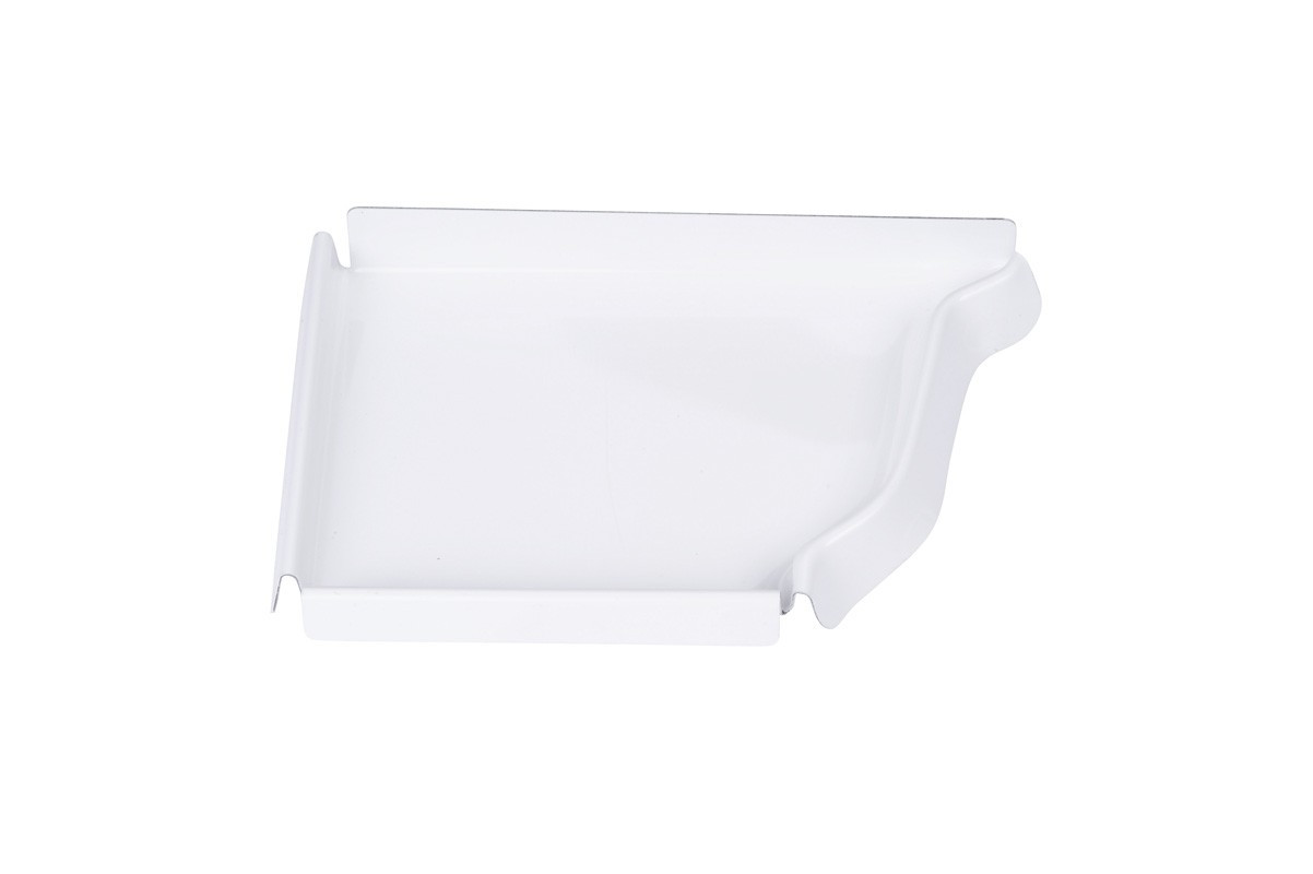 Fond gauche Gouttière aluminium blanc G300