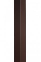 Cornière aluminium Brun RAL 8017 - Longueur 2 mètres - 50 mm x 50 mm - Couleur à l'intérieur 