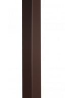 Cornière aluminium Brun RAL 8017 - Longueur 2 mètres - 50 mm x 50 mm - Couleur à l'intérieur