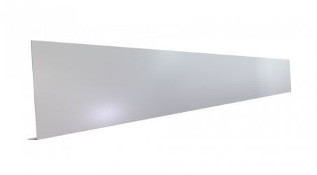 Pliage L aluminium Gris métal RAL 9006 - Longueur 2 mètres - A: 210 mm - 100 mm