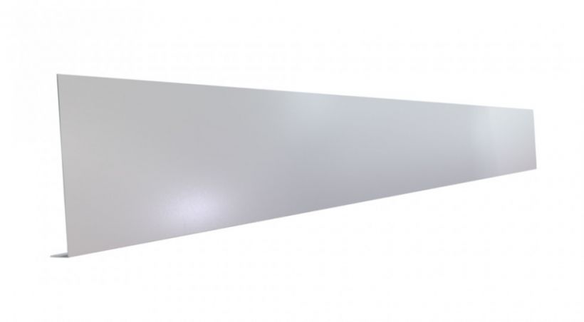 Pliage L aluminium Gris métal RAL 9006 - Longueur 2 mètres - A: 210 mm - 100 mm Pliage L aluminium Gris métal RAL 9006 - Longueur 2 mètres - A: 210 mm - 100 mm