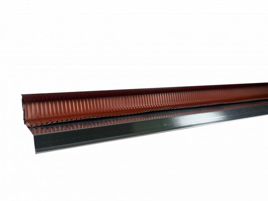 Bande de rive biseau ZINC 333 bavette Aluminium souple rouge tuile - 2M