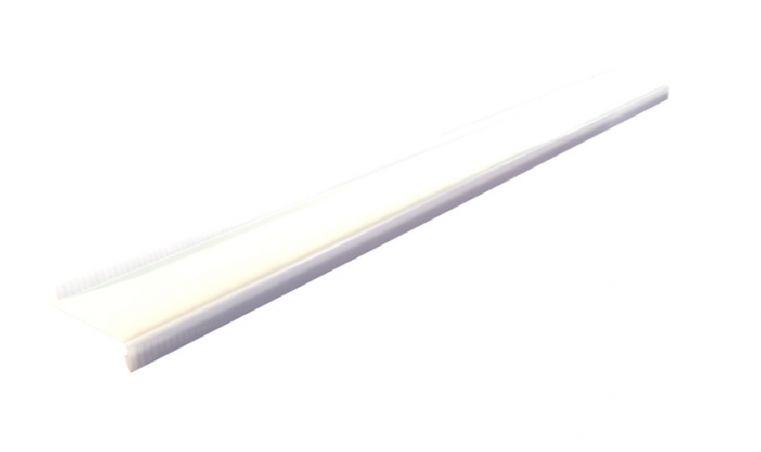 Appui de fenêtre aluminium Blanc RAL 9010 (1 mm ) - Longueur 2 mètres - Sans retour - Profondeur 80 mm - hauteur nez : 30 mm 