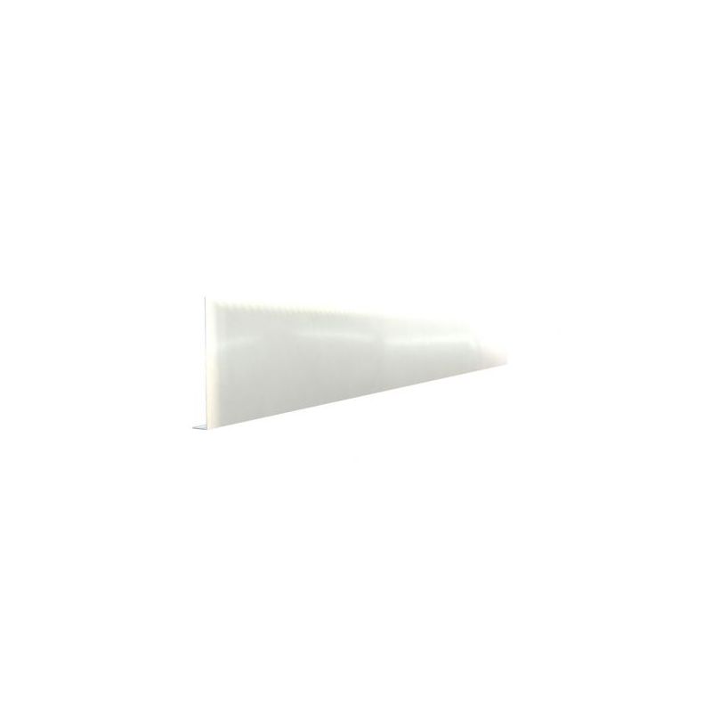 Pliage L aluminium Blanc RAL 9010 ( 1 mm) - Longueur 950 mm - A: 75 mm - B:40 mm - Angle 100° 