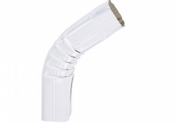 Coude frontal extérieur ( B) aluminium Blanc RAL 9010 - Angle 90° 