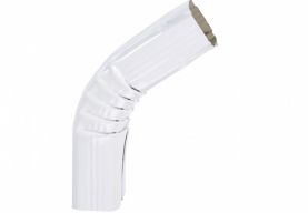 Coude frontal extérieur ( B) aluminium Blanc RAL 9010 - Angle 90°