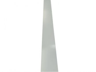 Pliage L aluminium Blanc RAL 9010 - Longueur 2 mètres - Hauteur pliage : 218 mm - Hauteur: 70 mm