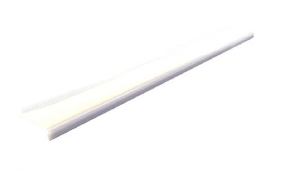 Appui de fenêtre aluminium Blanc RAL 9010 - Longueur 2 mètres - Sans retour fenêtre- Profondeur: 80 mm - Hauteur Nez: 60 mm