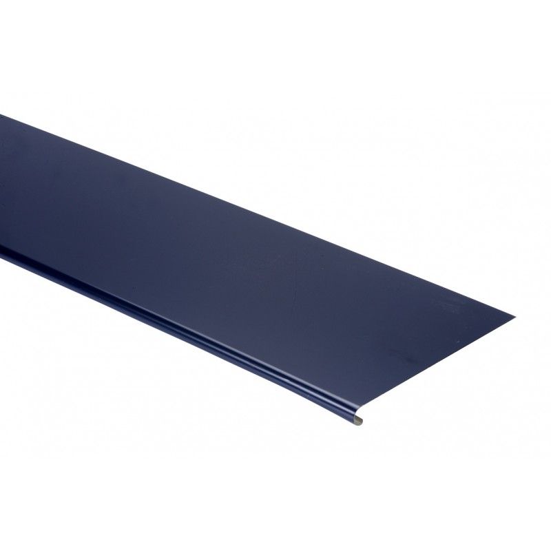 Bande ourlet aluminium Gris ardoise RAL 7016 - Longueur 2 mètres - DEV 600 ( surface utile 550 mm ) 