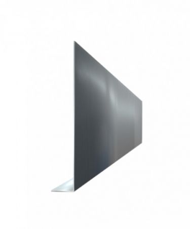 Pliage L aluminium gris ardoise RAL 7016 - Longueur 2 mètres - Hauteur :130 mm et Retour : 30 mm Pliage L aluminium gris ardoise RAL 7016 - Longueur 2 mètres - Hauteur :130 mm et Retour : 30 mm