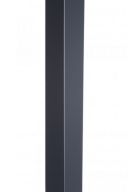 Cornière aluminium Gris ardoise RAL 7016 - Longueur 2 mètres - 60 x 70 mm - Angle 92° et couleur à l'intérieur