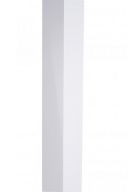 Cornière aluminium blanc RAL 9010 - longueur 2 mètres - 20 x 20 mm - Couleur à l'intérieur