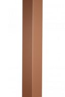 Faitage aluminium Miel sans pince - Longueur 2 mètres - Développé 600 mm ( chaque côté 300 mm ) 