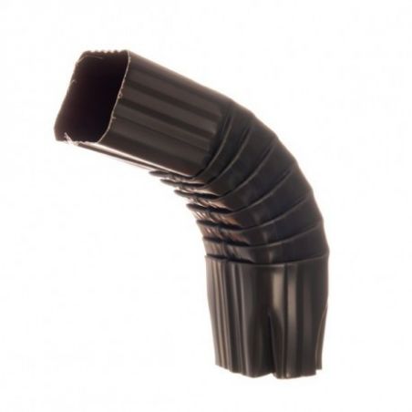 Coude frontal extérieur (B) aluminium Gris ardoise RAL 7016 - 60 x 80 mm - Angle 90 ° 