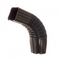 Coude frontal extérieur (B) aluminium Gris ardoise RAL 7016 - 60 x 80 mm - Angle 90 ° 