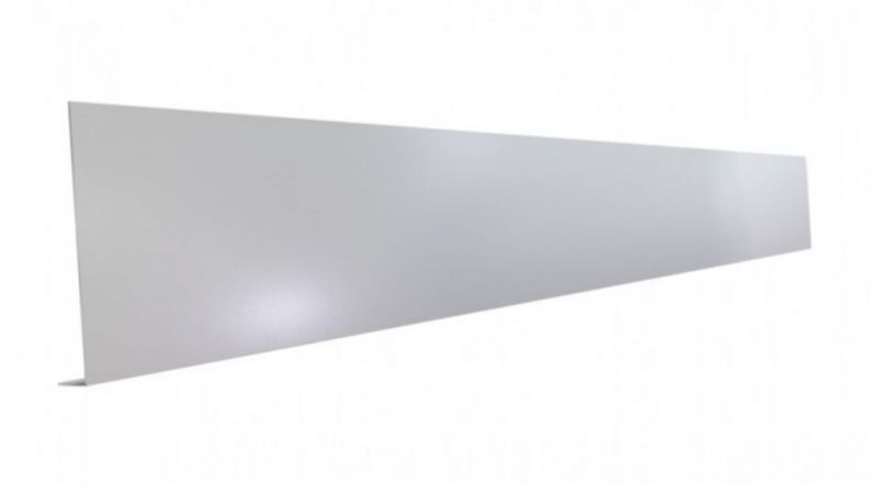 Pliage L zinc - Longueur 2 mètres - hauteur pliage : 400 mm - Retour : 80 mm 