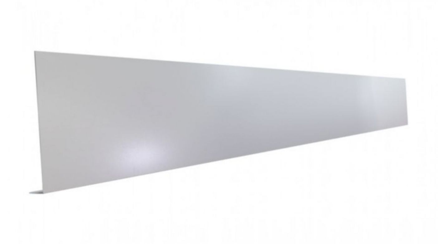 Pliage L zinc - Longueur 2 mètres - hauteur pliage : 230 mm - Retour : 20 mm