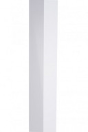 Cornière aluminium Blanc RAL 9010 - Longueur 210 mm - 25 mm x 25 mm