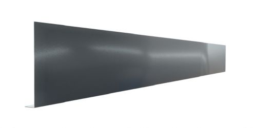 pliage L aluminium gris ardoise RAL 7016 (0,7 mm) - 2 mètres - A: 205 mm - B: 30 mm