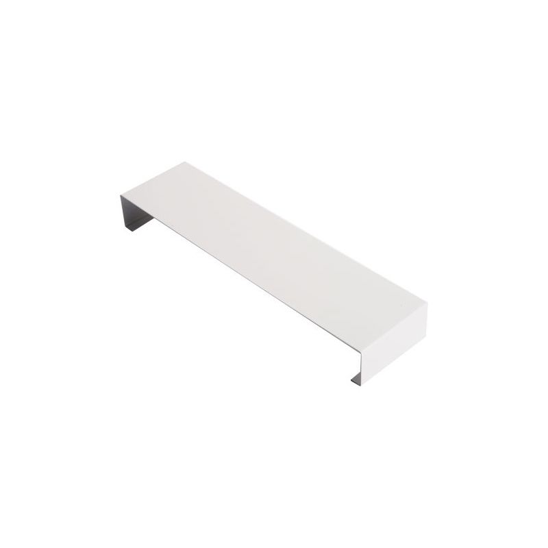 Eclisse couvertine aluminium Blanc RAL 9010 - Largeur 270 mm - Retours 20 mm - Pinces : 10 mm