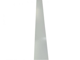 Bande plane aluminium Blanc RAL 9010 ( 0,7 mm ) - Longueur 2 mètres - Largeur 25 mm