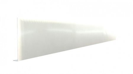 Pliage L aluminium Blanc RAL 9010 ( 0,7 mm) - Longueur 2 mètres - Hauteur pliage : 550 mm - Retour: 230 mm