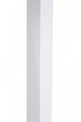 Cornière aluminium Blanc 1 mm - Longueur 620 mm - 30 x 30 mm