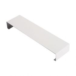 Eclisse couvertine aluminium 1,5 mm Blanc RAL 9010 - Longueur 100 mm - Largeur 620 mm - Retours : 70 mm