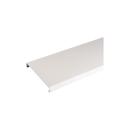 Couvertine aluminium 1,5 mm Blanc RAL 9010 - Longueur 1 mètre - Largeur 620 mm - Retours 70 mm