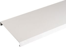 Couvertine aluminium 1,5 mm Blanc RAL 9010 - Longueur 1 mètre - Largeur 620 mm - Retours 70 mm