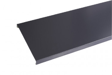 Couvertine aluminium 1 mm Gris ardoise RAL 7016 - Longueur 2 mètres - Développé 70 mm et retour 50 mm