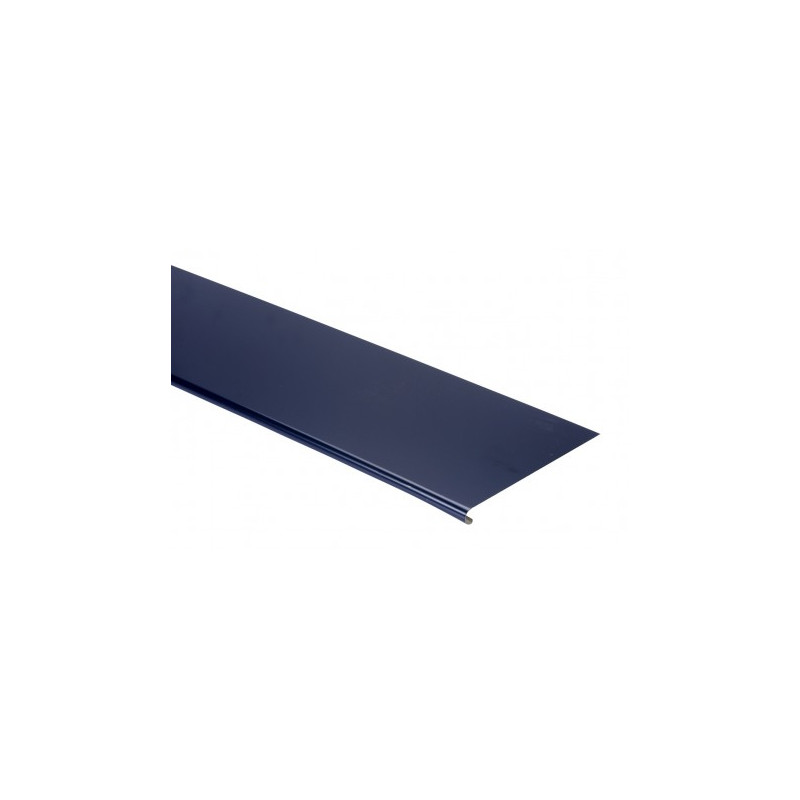 Bande ourlet aluminium Gris ardoise RAL 7016 - Longueur 2 mètres - Développé 166 ( surface utile 120 mm ) - Couleur à l'intérieu