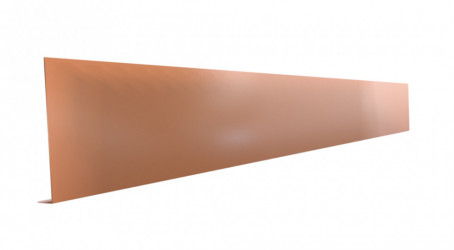 Echantillon Pliage L aluminium Miel - Longueur 30 cm - A: 200 mm - B: 20 mm