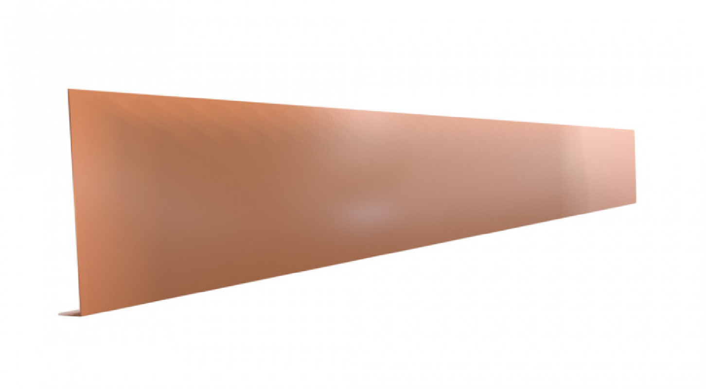 Echantillon Pliage L aluminium Miel - Longueur 30 cm - A: 200 mm - B: 20 mm