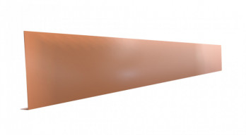 Echantillon Pliage L aluminium Miel - Longueur 30 cm - A: 200 mm - B: 20 mm