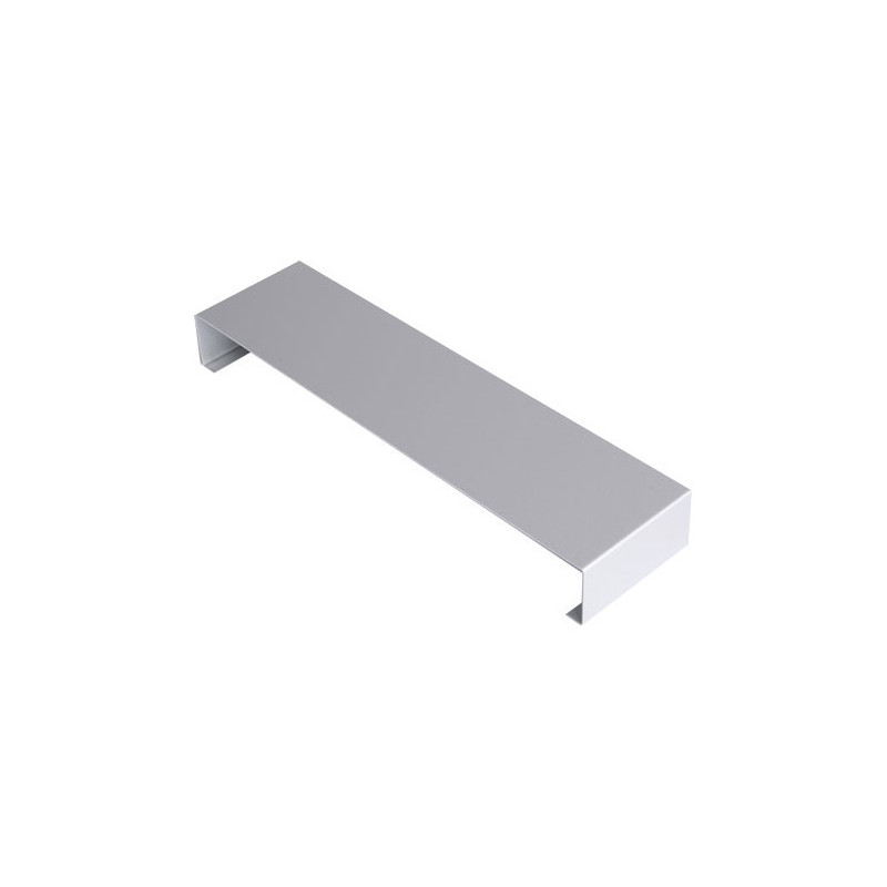 Eclisse couvertine Gris métal RAL 9006 ( 0,7 mm ) - Longueur 2 mètres - Largeur 550 mm et Retours 40 mm - Longueur 100 mm