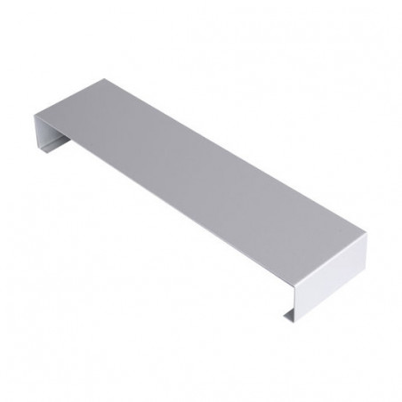 Eclisse couvertine Gris métal RAL 9006 ( 0,7 mm ) - Longueur 2 mètres - Largeur 550 mm et Retours 40 mm - Longueur 100 mm