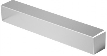 Embout couvertine aluminium Gris métal RAL 9006 ( 0,7 mm) - Largeur 550 mm et Retours 40 mm