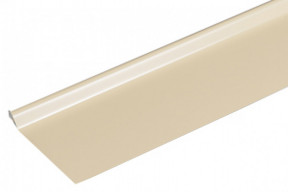 Bande de rive astragale aluminium sable RAL 1015 - Longueur 2 mètres - Développé 110 ( surface utile 50 mm )