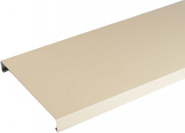 Couvertine aluminium 1 mm sable RAL1015 - Longueur 450 mm - Développé 400 ( largeur intérieure 380 mm )-