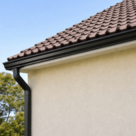 Gouttière Aluminium Gris Ardoise G300 - 4 mètres