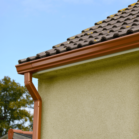 Gouttière Aluminium miel G300 - 3 mètres