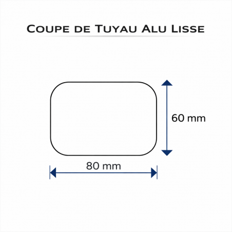 Coude frontal (B)extérieur72° aluminium LISSE Blanc 60X80